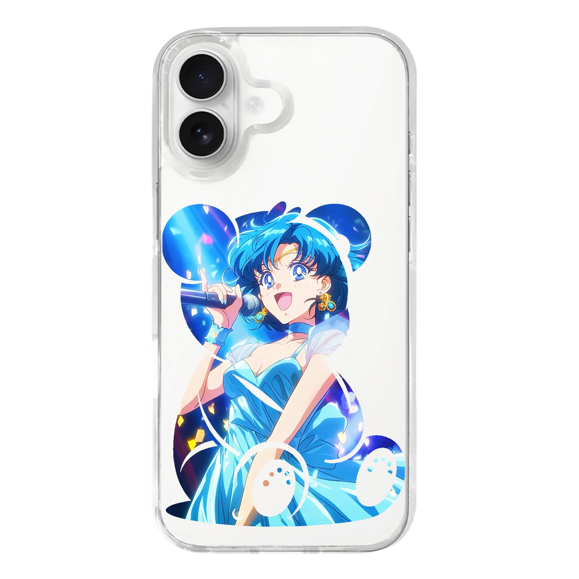 美少女戦士セーラームーン グッズ 水野 亜美 - iPhone 17シリーズ 透明スマホケース – 薄型・耐衝撃・精密フィット保護カバー